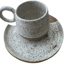 Esmalte Cerâmica Branco com Pintas