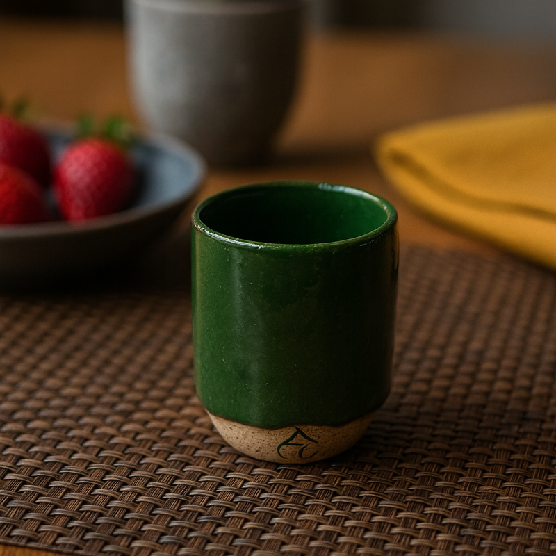 Esmalte Cerâmica Verde Cromo brilhante